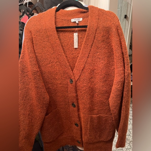 Madewell Rust Cardigan - Picture 1 of 3